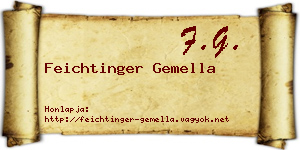 Feichtinger Gemella névjegykártya
